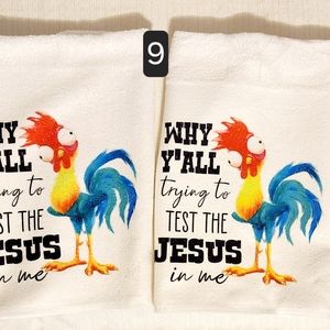Kitchen towels  - funny rooster